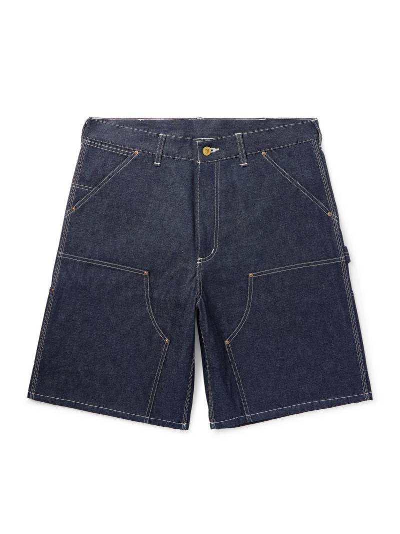 SAINT MXXXXXX - Straight-Leg Logo-Appliquéd Denim Shorts - Men - Blue - S von SAINT MXXXXXX