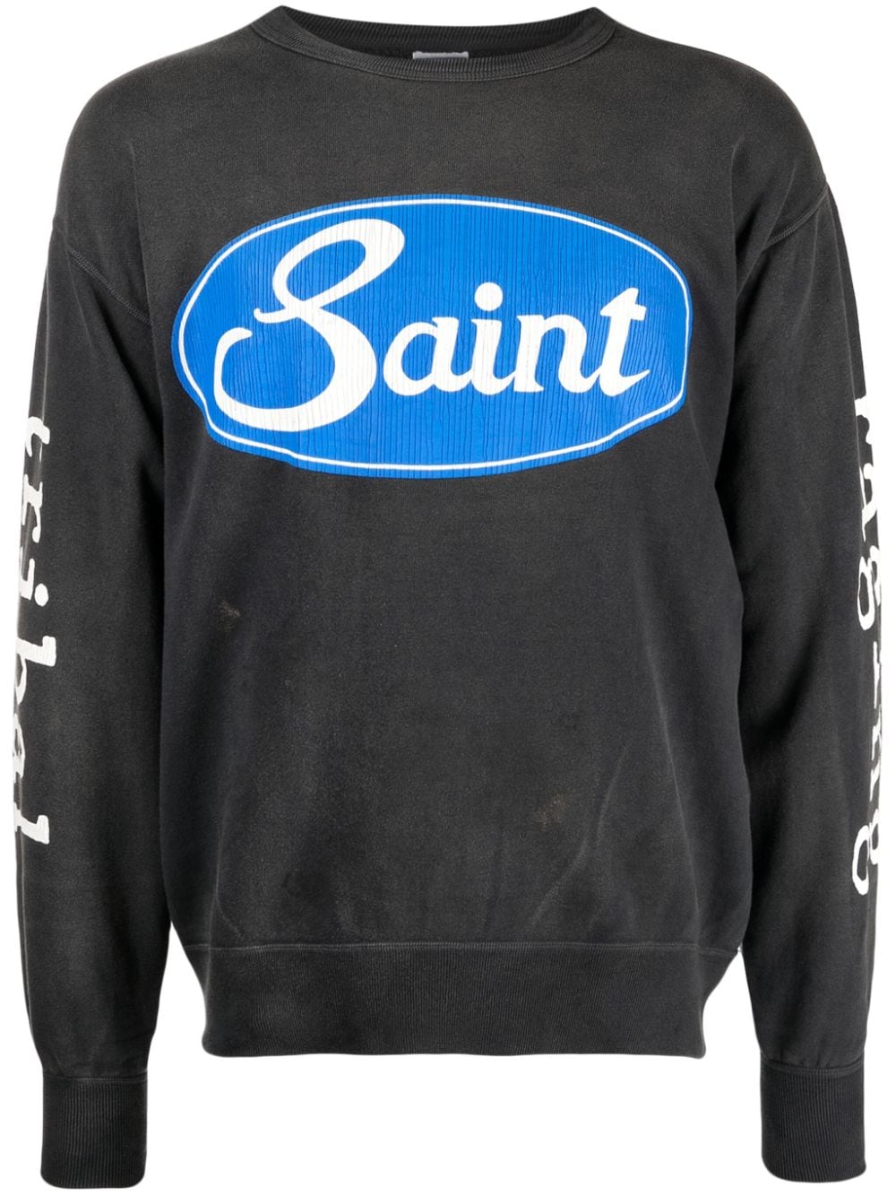 SAINT MXXXXXX Sweatshirt mit Logo-Print - Grau von SAINT MXXXXXX