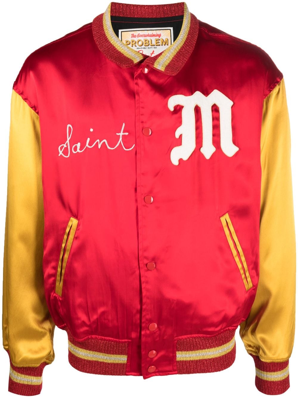 SAINT MXXXXXX Bomberjacke aus Satin - Rot von SAINT MXXXXXX