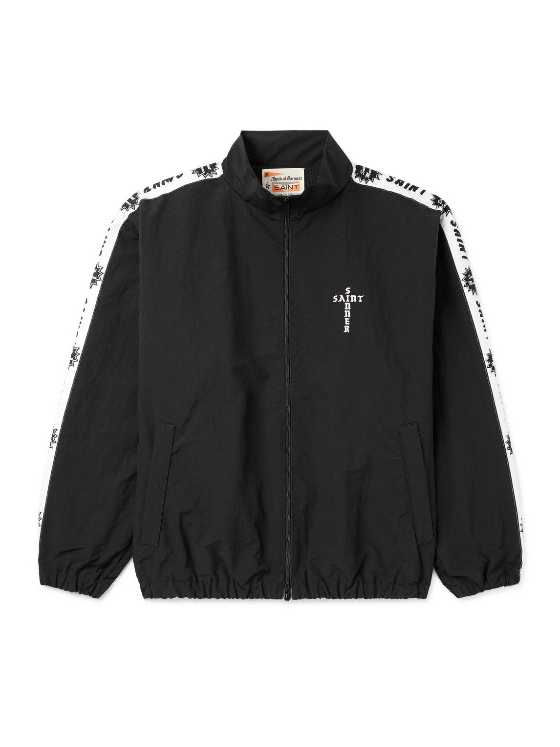 SAINT Mxxxxxx - Appliquéd Logo-Embroidered Shell Jacket - Men - Black - M von SAINT Mxxxxxx