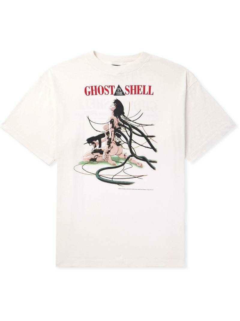 SAINT Mxxxxxx - Ghost in the Shell Printed Cotton-Jersey T-Shirt - Men - Neutrals - XL von SAINT Mxxxxxx