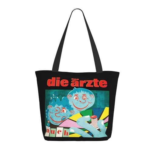 SAIOKSIT Frauen Arzte Rock Band Die Schultertasche Tüte großem Fassungsvermögen modernem Stil leichtgewichtig und haltbar ideal für Mädchen Mamas Freunde und Lehrerinnen. von SAIOKSIT