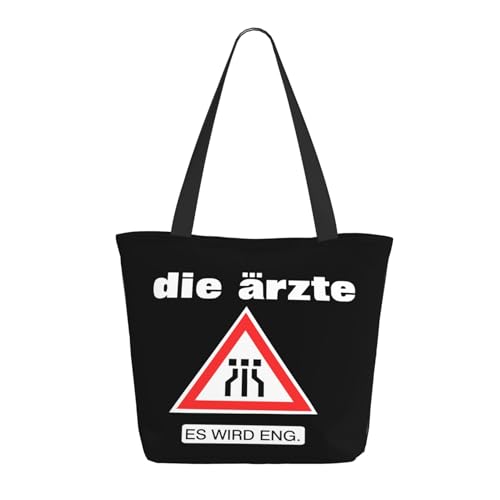 SAIOKSIT Frauen Arzte Rock Band Die Schultertasche Tüte großem Fassungsvermögen modernem Stil leichtgewichtig und haltbar ideal für Mädchen Mamas Freunde und Lehrerinnen. von SAIOKSIT