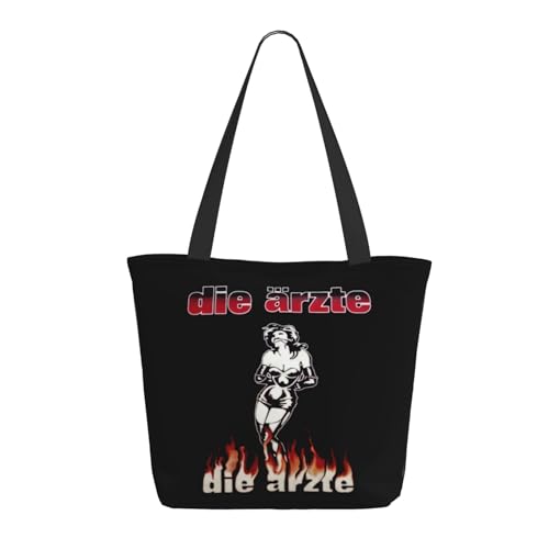 SAIOKSIT Frauen Arzte Rock Band Die Schultertasche Tüte großem Fassungsvermögen modernem Stil leichtgewichtig und haltbar ideal für Mädchen Mamas Freunde und Lehrerinnen. von SAIOKSIT