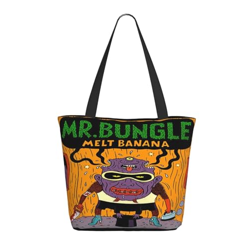 SAIOKSIT Frauen Bungle-Rock Band Mr Schultertasche Tüte großem Fassungsvermögen modernem Stil leichtgewichtig und haltbar ideal für Mädchen Mamas Freunde und Lehrerinnen. von SAIOKSIT