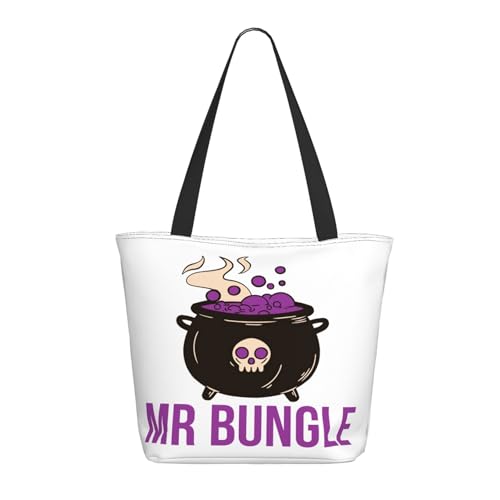 SAIOKSIT Frauen Bungle-Rock Band Mr Schultertasche Tüte großem Fassungsvermögen modernem Stil leichtgewichtig und haltbar ideal für Mädchen Mamas Freunde und Lehrerinnen. von SAIOKSIT