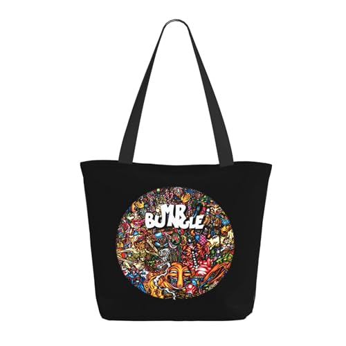 SAIOKSIT Frauen Bungle-Rock Band Mr Schultertasche Tüte großem Fassungsvermögen modernem Stil leichtgewichtig und haltbar ideal für Mädchen Mamas Freunde und Lehrerinnen. von SAIOKSIT