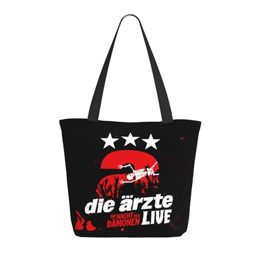 SAIOKSIT Frauen Die Rock Ärzte Band Schultertasche Tüte großem Fassungsvermögen modernem Stil leichtgewichtig und haltbar ideal für Mädchen Mamas Freunde und Lehrerinnen. von SAIOKSIT