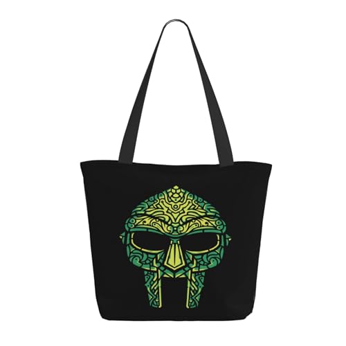 SAIOKSIT Frauen Doom Rapper MF Music Schultertasche Tüte großem Fassungsvermögen modernem Stil leichtgewichtig und haltbar ideal für Mädchen Mamas Freunde und Lehrerinnen. von SAIOKSIT