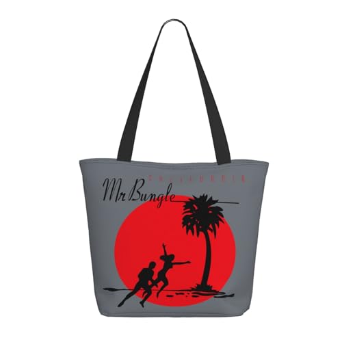 SAIOKSIT Frauen Mr Rock Band Bungle Schultertasche Tüte großem Fassungsvermögen modernem Stil leichtgewichtig und haltbar ideal für Mädchen Mamas Freunde und Lehrerinnen. von SAIOKSIT