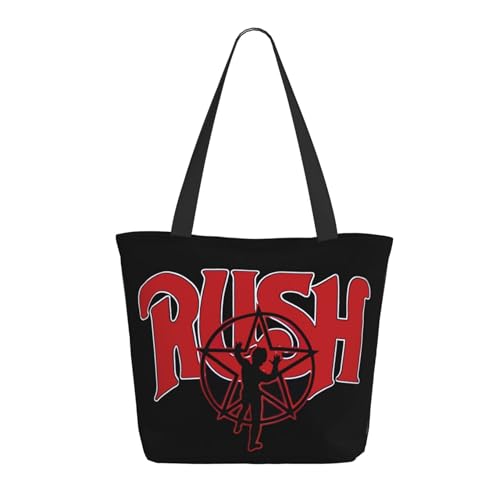 SAIOKSIT Frauen Music Rock Band Schultertasche Tüte großem Fassungsvermögen modernem Stil leichtgewichtig und haltbar ideal für Mädchen Mamas Freunde und Lehrerinnen. von SAIOKSIT