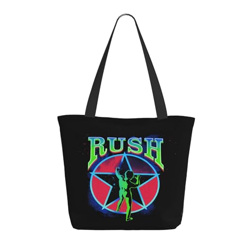 SAIOKSIT Frauen Music Rock Band Schultertasche Tüte großem Fassungsvermögen modernem Stil leichtgewichtig und haltbar ideal für Mädchen Mamas Freunde und Lehrerinnen. von SAIOKSIT