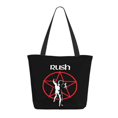 SAIOKSIT Frauen Music Rock Band Schultertasche Tüte großem Fassungsvermögen modernem Stil leichtgewichtig und haltbar ideal für Mädchen Mamas Freunde und Lehrerinnen. von SAIOKSIT