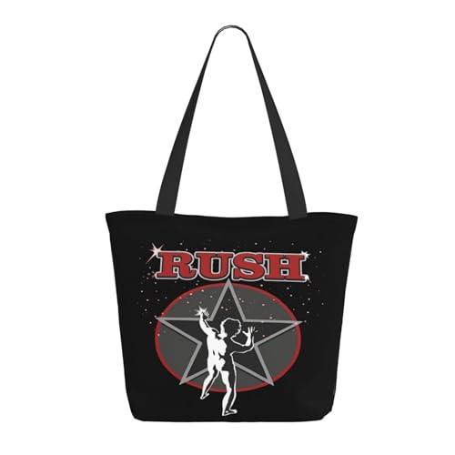 SAIOKSIT Frauen Music Rock Band Schultertasche Tüte großem Fassungsvermögen modernem Stil leichtgewichtig und haltbar ideal für Mädchen Mamas Freunde und Lehrerinnen. von SAIOKSIT