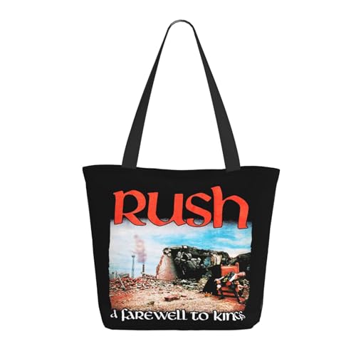 SAIOKSIT Frauen Music Rock Band Schultertasche Tüte großem Fassungsvermögen modernem Stil leichtgewichtig und haltbar ideal für Mädchen Mamas Freunde und Lehrerinnen. von SAIOKSIT