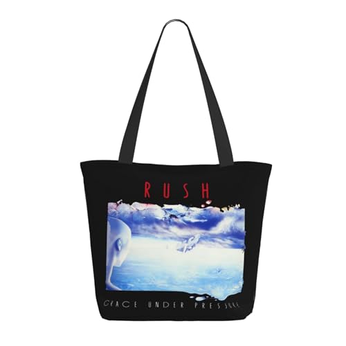 SAIOKSIT Frauen Music Rock Band Schultertasche Tüte großem Fassungsvermögen modernem Stil leichtgewichtig und haltbar ideal für Mädchen Mamas Freunde und Lehrerinnen. von SAIOKSIT