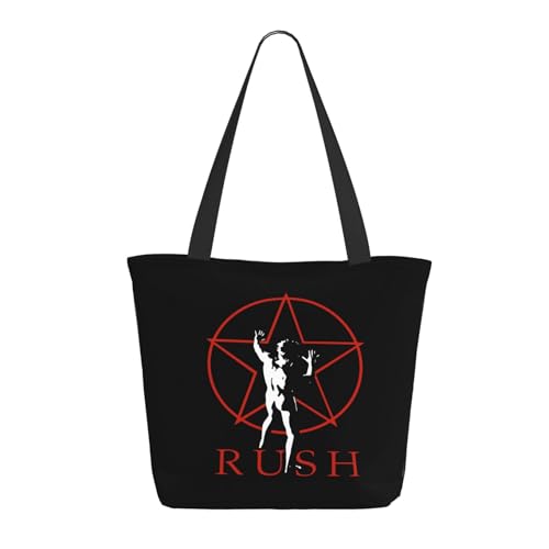 SAIOKSIT Frauen Music Rock Band Schultertasche Tüte großem Fassungsvermögen modernem Stil leichtgewichtig und haltbar ideal für Mädchen Mamas Freunde und Lehrerinnen. von SAIOKSIT