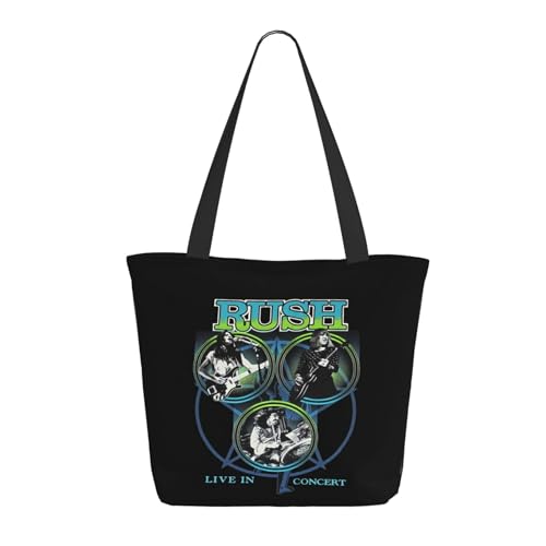 SAIOKSIT Frauen Music Rock Band Schultertasche Tüte großem Fassungsvermögen modernem Stil leichtgewichtig und haltbar ideal für Mädchen Mamas Freunde und Lehrerinnen. von SAIOKSIT