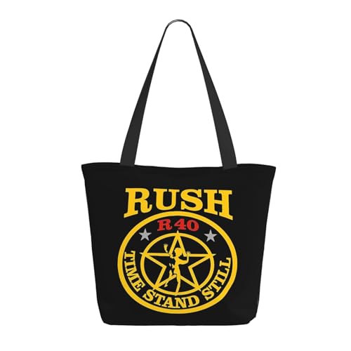 SAIOKSIT Frauen Music Rock Band Schultertasche Tüte großem Fassungsvermögen modernem Stil leichtgewichtig und haltbar ideal für Mädchen Mamas Freunde und Lehrerinnen. von SAIOKSIT