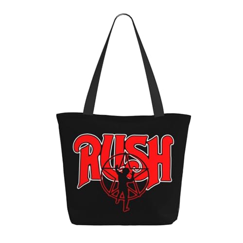 SAIOKSIT Frauen Music Rock Band Schultertasche Tüte großem Fassungsvermögen modernem Stil leichtgewichtig und haltbar ideal für Mädchen Mamas Freunde und Lehrerinnen. von SAIOKSIT