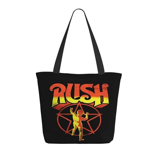 SAIOKSIT Frauen Music Rock Band Schultertasche Tüte großem Fassungsvermögen modernem Stil leichtgewichtig und haltbar ideal für Mädchen Mamas Freunde und Lehrerinnen. von SAIOKSIT