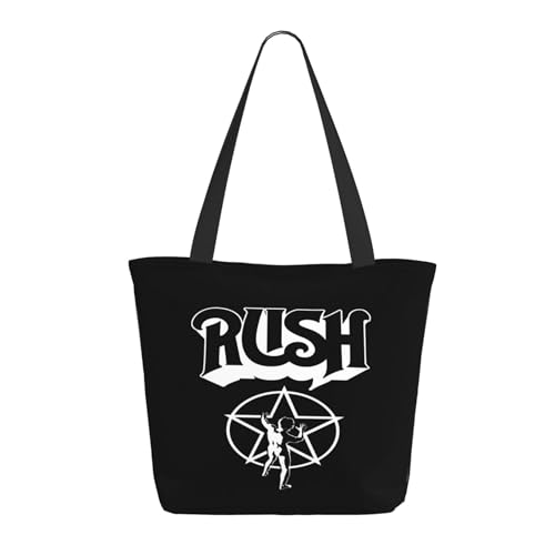 SAIOKSIT Frauen Music Rock Band Schultertasche Tüte großem Fassungsvermögen modernem Stil leichtgewichtig und haltbar ideal für Mädchen Mamas Freunde und Lehrerinnen. von SAIOKSIT