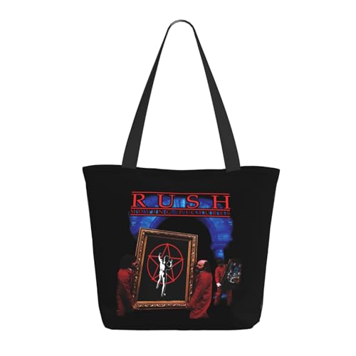 SAIOKSIT Frauen Music Rock Band Schultertasche Tüte großem Fassungsvermögen modernem Stil leichtgewichtig und haltbar ideal für Mädchen Mamas Freunde und Lehrerinnen. von SAIOKSIT