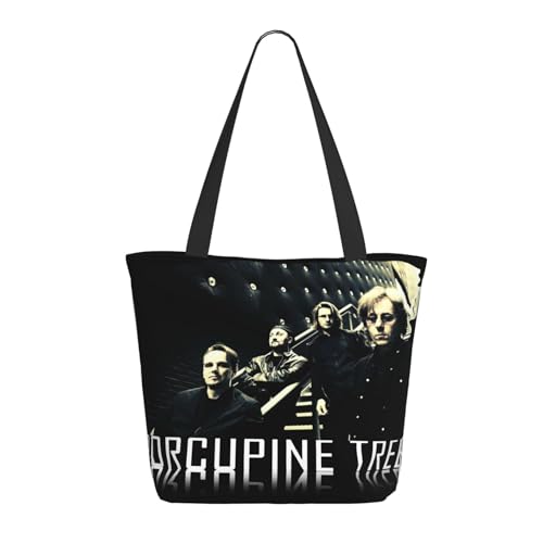 SAIOKSIT Frauen Porcupine Rock Band Tree Schultertasche Tüte großem Fassungsvermögen modernem Stil leichtgewichtig und haltbar ideal für Mädchen Mamas Freunde und Lehrerinnen. von SAIOKSIT