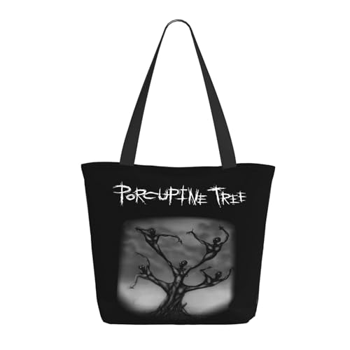 SAIOKSIT Frauen Tree Rock Band Porcupine Schultertasche Tüte großem Fassungsvermögen modernem Stil leichtgewichtig und haltbar ideal für Mädchen Mamas Freunde und Lehrerinnen. von SAIOKSIT