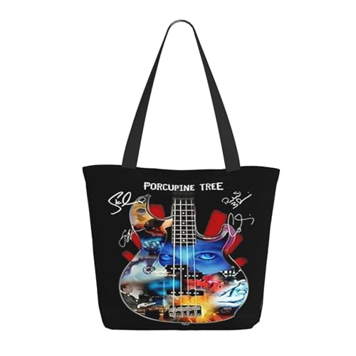 SAIOKSIT Frauen Tree Rock Band Porcupine Schultertasche Tüte großem Fassungsvermögen modernem Stil leichtgewichtig und haltbar ideal für Mädchen Mamas Freunde und Lehrerinnen. von SAIOKSIT