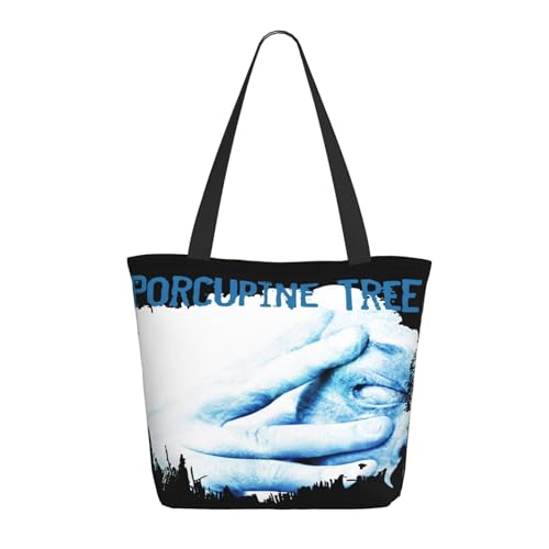 SAIOKSIT Frauen Tree Rock Band Porcupine Schultertasche Tüte großem Fassungsvermögen modernem Stil leichtgewichtig und haltbar ideal für Mädchen Mamas Freunde und Lehrerinnen. von SAIOKSIT