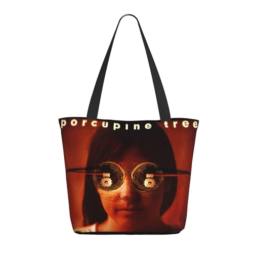 SAIOKSIT Frauen Tree Rock Band Porcupine Schultertasche Tüte großem Fassungsvermögen modernem Stil leichtgewichtig und haltbar ideal für Mädchen Mamas Freunde und Lehrerinnen. von SAIOKSIT