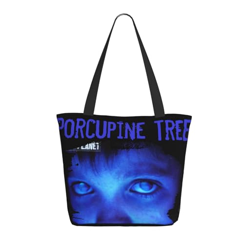 SAIOKSIT Frauen Tree Rock Band Porcupine Schultertasche Tüte großem Fassungsvermögen modernem Stil leichtgewichtig und haltbar ideal für Mädchen Mamas Freunde und Lehrerinnen. von SAIOKSIT