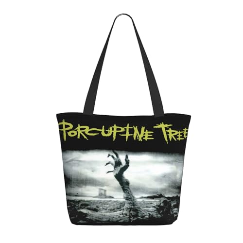 SAIOKSIT Frauen Tree Rock Band Porcupine Schultertasche Tüte großem Fassungsvermögen modernem Stil leichtgewichtig und haltbar ideal für Mädchen Mamas Freunde und Lehrerinnen. von SAIOKSIT