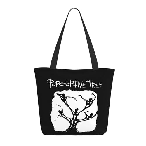 SAIOKSIT Frauen Tree Rock Band Porcupine Schultertasche Tüte großem Fassungsvermögen modernem Stil leichtgewichtig und haltbar ideal für Mädchen Mamas Freunde und Lehrerinnen. von SAIOKSIT