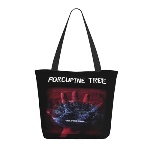 SAIOKSIT Frauen Tree Rock Band Porcupine Schultertasche Tüte großem Fassungsvermögen modernem Stil leichtgewichtig und haltbar ideal für Mädchen Mamas Freunde und Lehrerinnen. von SAIOKSIT