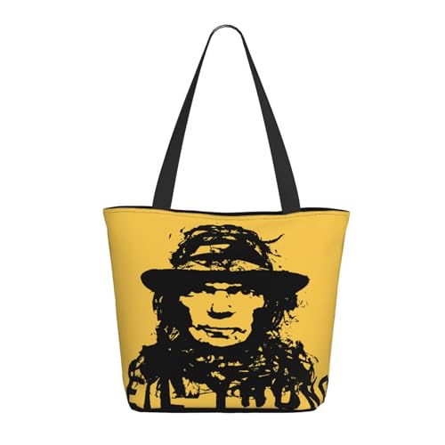 SAIOKSIT Frauen Young Rock Band Neil Crazy Horse Schultertasche Tüte großem Fassungsvermögen modernem Stil leichtgewichtig und haltbar ideal für Mädchen Mamas Freunde und Lehrerinnen. von SAIOKSIT