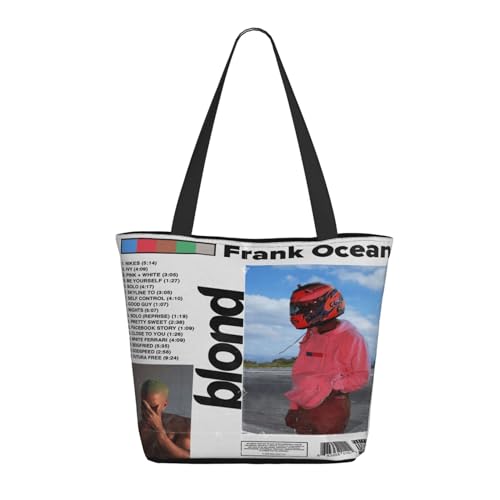 SAIOKSIT Frauen frank Singer ocean rapper Schultertasche Tüte großem Fassungsvermögen modernem Stil leichtgewichtig und haltbar ideal für Mädchen Mamas Freunde und Lehrerinnen. von SAIOKSIT
