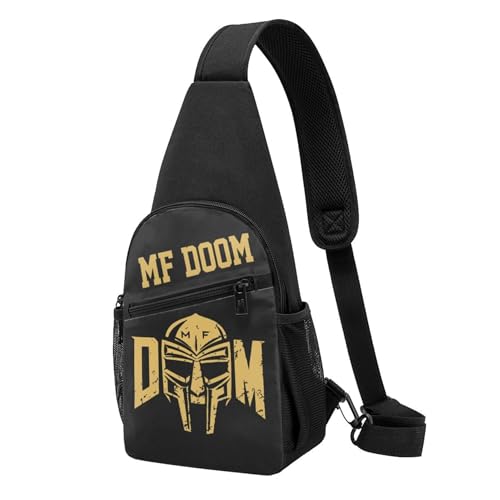 SAIOKSIT Unisex Doom Rapper MF Music Brusttaschen Retro-Tierprint Schultertaschen Leichte Reisebegleiter für Stadtentdeckungen & Wandertouren von SAIOKSIT