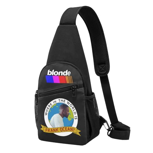 SAIOKSIT Unisex frank Singer ocean rapper Brusttaschen Retro-Tierprint Schultertaschen Leichte Reisebegleiter für Stadtentdeckungen & Wandertouren von SAIOKSIT