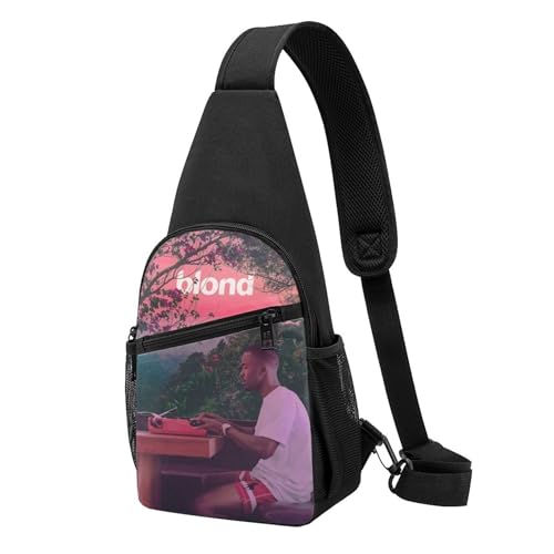 SAIOKSIT Unisex frank Singer ocean rapper Brusttaschen Retro-Tierprint Schultertaschen Leichte Reisebegleiter für Stadtentdeckungen & Wandertouren von SAIOKSIT