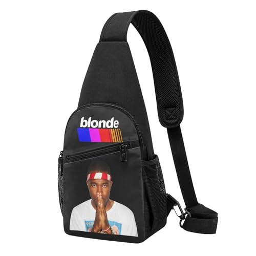 SAIOKSIT Unisex frank Singer ocean rapper Brusttaschen Retro-Tierprint Schultertaschen Leichte Reisebegleiter für Stadtentdeckungen & Wandertouren von SAIOKSIT