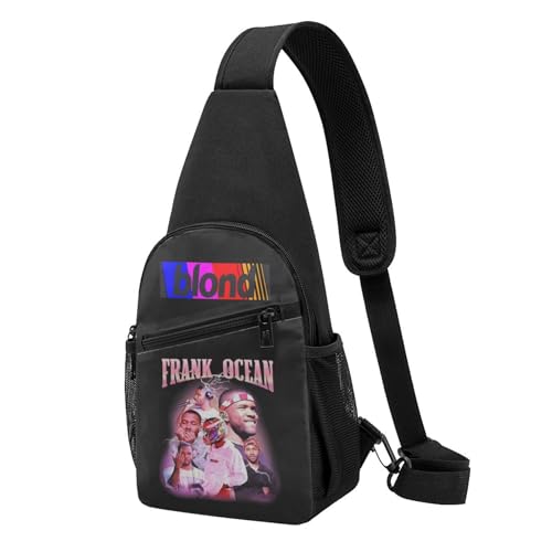 SAIOKSIT Unisex frank Singer ocean rapper Brusttaschen Retro-Tierprint Schultertaschen Leichte Reisebegleiter für Stadtentdeckungen & Wandertouren von SAIOKSIT
