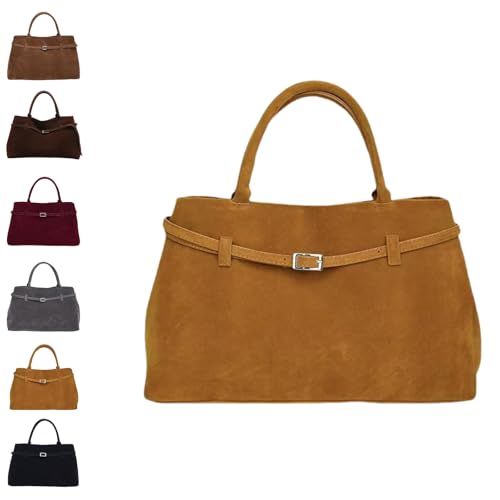 SAISAIXU Damen-Handtasche aus Wildleder mit großem Fassungsvermögen, Hobo-Tasche aus Wildleder für Damen, Achseltasche für Pendler SAISAIXU Damen-Handtasche aus Wildleder mit großem Fassungsvermögen, Hobo-Tasche aus Wildleder für Damen, Achseltasche für Pendler von SAISAIXU