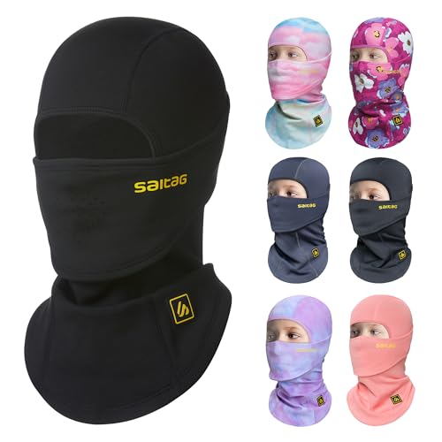 SAITAG Sturmhaube Kinder Balaclava Skimaske Winter Sturmmaske Jungen Mädchen Vollgesichtsabdeckung für Ski Schneeball Kampf und andere Outdoor-Sportarten Kindermasken von SAITAG
