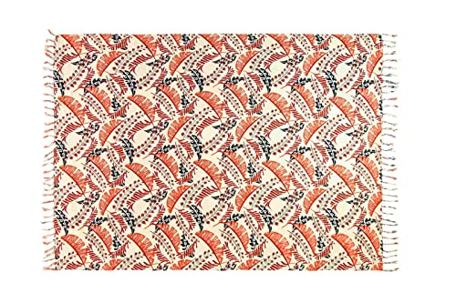 Pareo Sarong Tuch Damen - Wickelrock Strand - Strandtuch Blickdicht als Wickeltuch oder - Handtuchkleid und Wickelkleid Damen - Handarbeit aus Fair Trade Herstellung Batik Beige Bunt von SAIVONA