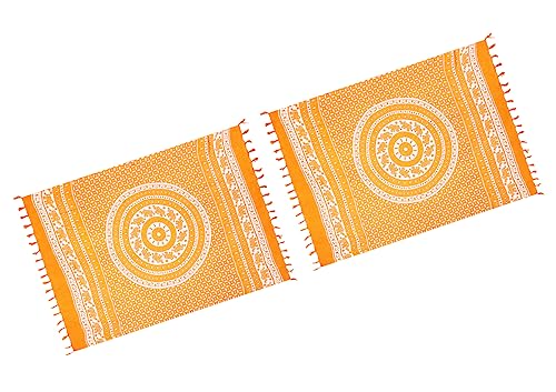 SAIVONA Pareo Sarong Strandtuch Damen - Wickelrock Strand - Handtuch Blickdicht als Wickeltuch oder Handtuchkleid und Wickelkleid Damen - Handarbeit aus Fair Trade Herstellung Batik Orang 2er Set von SAIVONA