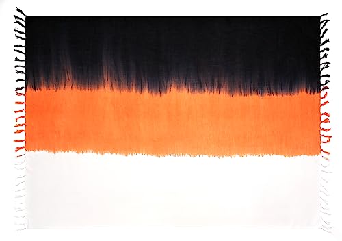 SAIVONA Pareo Sarong Strandtuch Damen - Wickelrock Strand - Handtuch Blickdicht als Wickeltuch oder Handtuchkleid und Wickelkleid Damen - Handarbeit aus Fair Trade Herstellung Batik Sommer Pareo M19 von SAIVONA