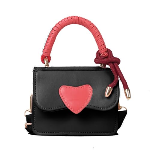 SAKEIOU 2023 NEUE Umhängetasche mit Herzmuster, quadratische Tasche, Reisetaschen für Mädchen und Frauen, vielseitige Handtasche von SAKEIOU