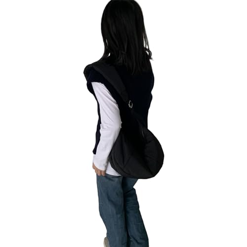 SAKEIOU Frauen Koreanischen Stil Schulter Tasche Einfarbig Umhängetasche Modische Knödel Tasche Messengers Tasche Winter Einkaufstasche von SAKEIOU